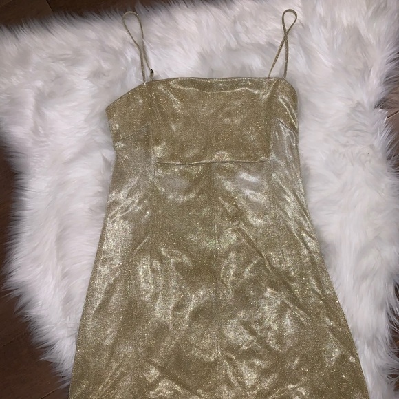 Urban Outfitters Dresses & Skirts - Adorable Gold mini dress Urban Outfitters Dresses & Skirts - Adorable Gold mini dress
